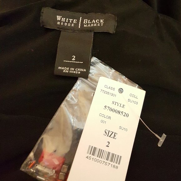 NWT WHBM Beaded Strapless Mini Dress - Picture 4 of 6